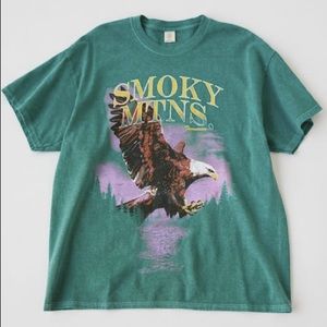 Urban Outfitters teal Smokey Mountains Graphic T-Shirt